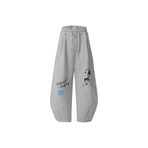 LAMLICKA Серый Унисекс Повседневные брюки