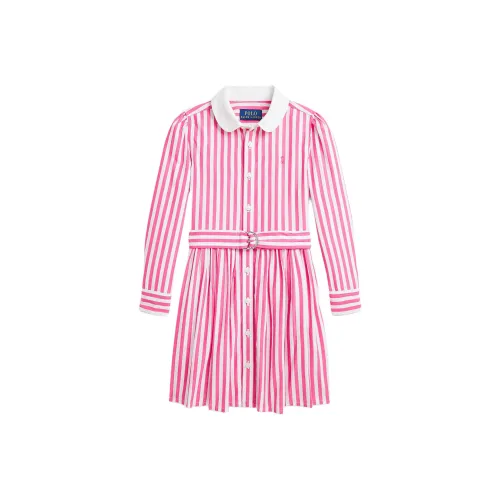 Polo Ralph Lauren Розово-белые Платья для детей