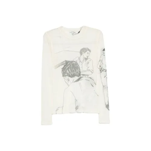 JW Anderson Экрю Мужская T-рубашка