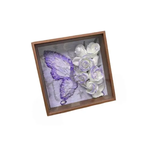 KecoSweet Синяя бабочка Розовый Текстура Рисование Ручной DIY DO IT Yourself Песочные и клеевые картины