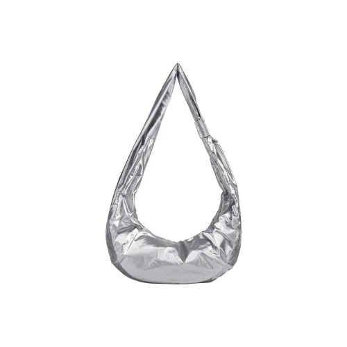 LOSEA Водонепроницаемый ткань с хлопком сумка через плечо большая женская металлический серебристый