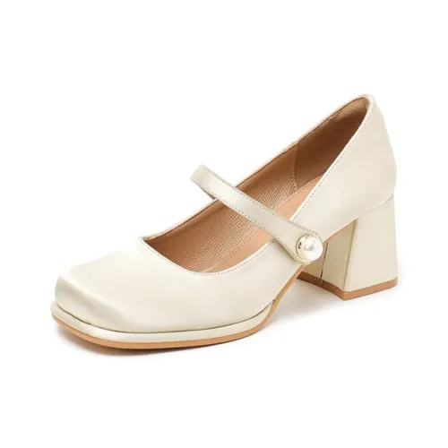 TATAYA Грубый каблук Мэри Джейн Женские обувь