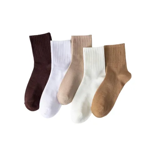 OEING 5 пар женских носков MID до икры