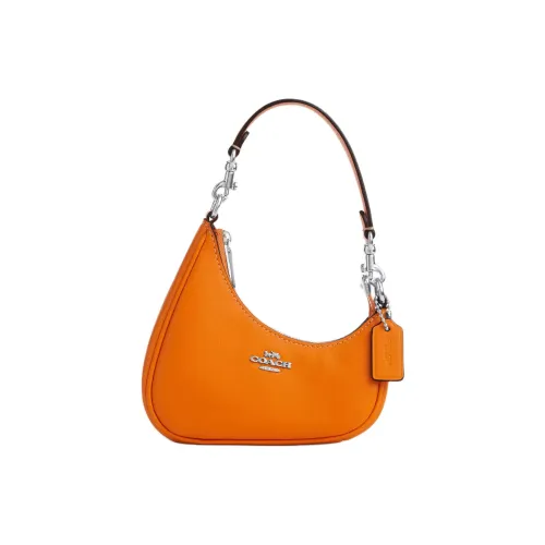 COACH Teri Кожа Bag Charm Мелочь Кошелек Мини Женские Блестящий Citrus