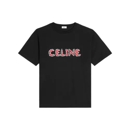 Celine Мужские черные T-рубашки