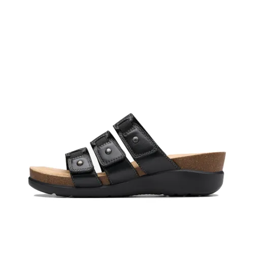 Clarks ЭВА Слипоны Женские Черный