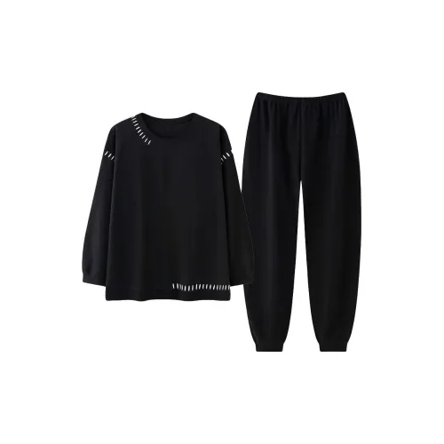 Pretty lady Черный мужской комплект пижам