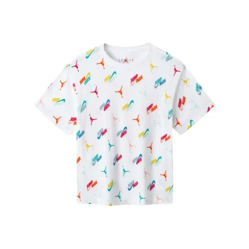 Джордан T Рубашка Чисто белый Children Возраст 3-7 лет