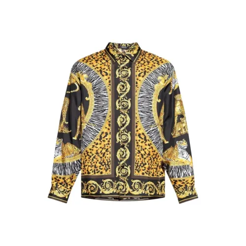 VERSACE Желтые Мужские Рубашки