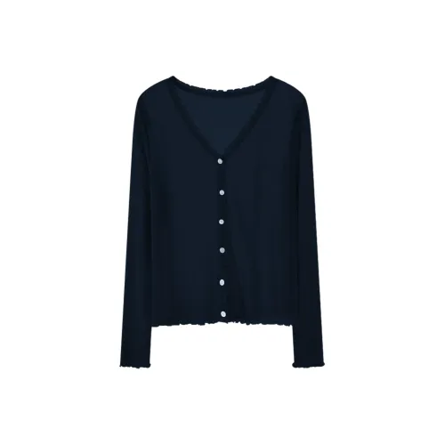 FINDSME GAGA Темно-синий Синий Женский Трикотаж