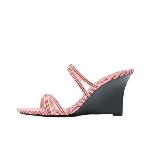 ZARA Слипоны Красный Женские