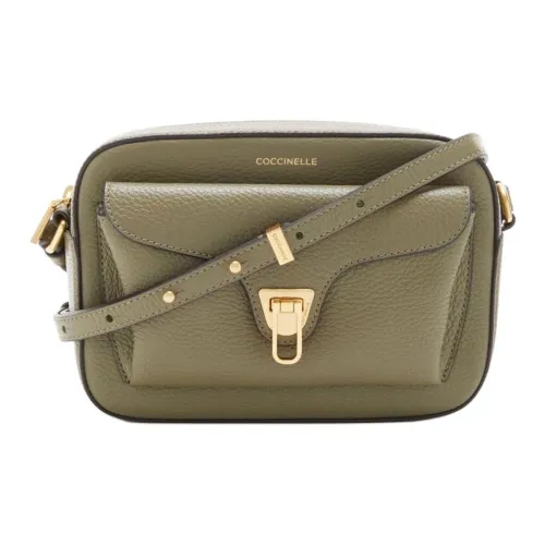 COCCINELLE Телячья кожа Сумка через плечо Маленькая Женская Серо-зеленая