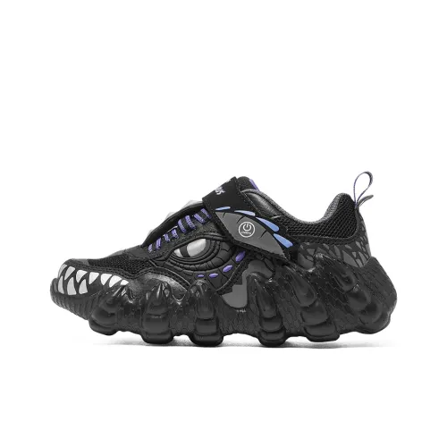 Skechers Устойчивые к истиранию Низкие Кеды для детей Lifestyle Shoes Черный Фиолетовый Подростки