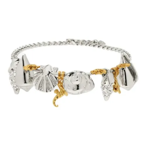 VERSACE Металлические ожерелья Женское серебро