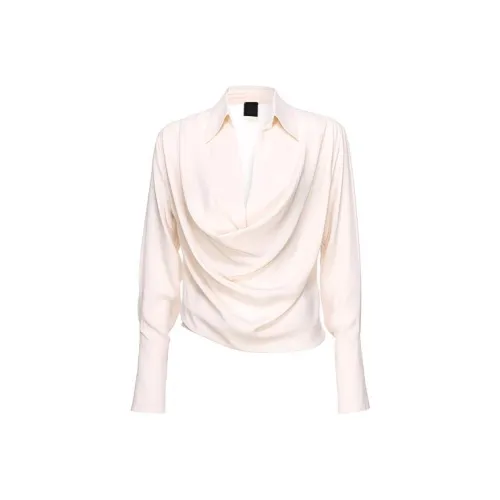 Leather Cat Белый Женские Рубашки