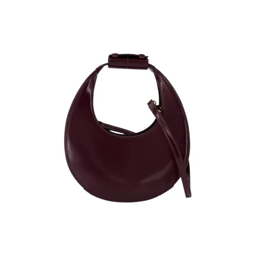 Staud Телячья кожа Полумесяц Сумка Сумка через плечо Мини Женская Бургунди