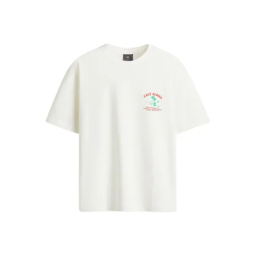 H&M Белые Мужские T-рубашки