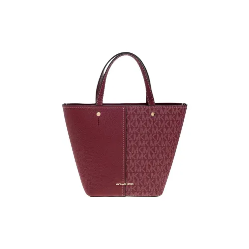 MICHAEL KORS PVC Тоут Сумка Сумка для покупок Сумка среднего размера Женская Темно-красная