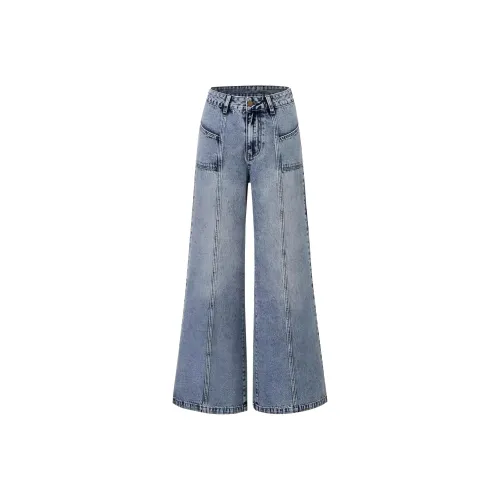 REXSHION Светло-синие Женские Джинсы