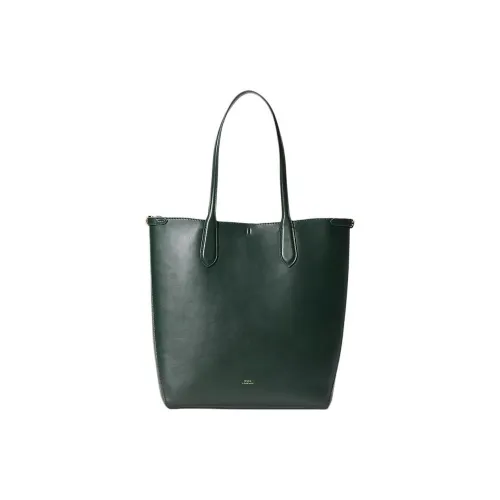 Polo Ralph Lauren Bellport Big Pony кожаная сумка-тоут сумка через плечо стандартная женская темно-зеленая