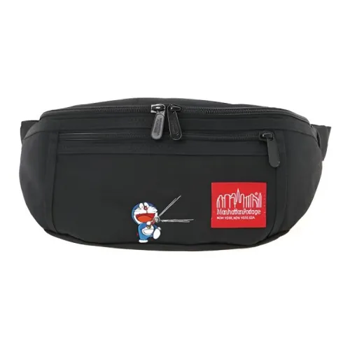 Manhattan Portage Дораэмон Коллаборация Классический Ткань Бананка Экстра Маленький Унисекс Черный