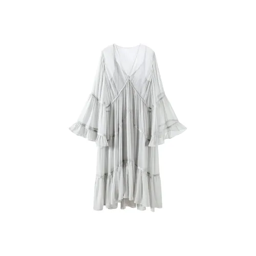 CARIEDO Длинное платье с длинными рукавами женское