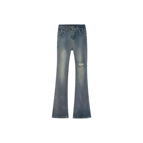 Cotton Gene Синий Женские Джинсы