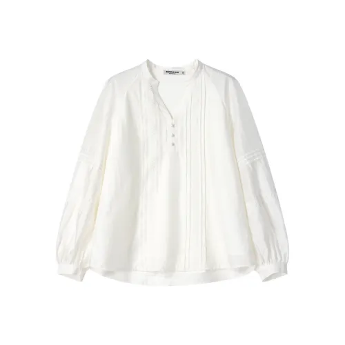 BEIQIANNI Античный фарфор Белый Женские Рубашки