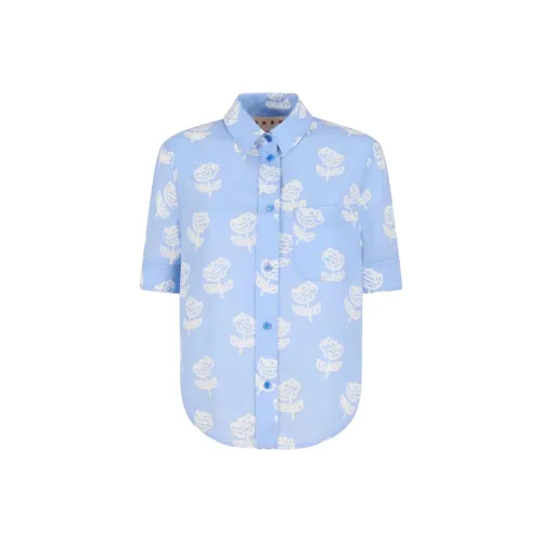 MARNI Светло-синие Женские Рубашки