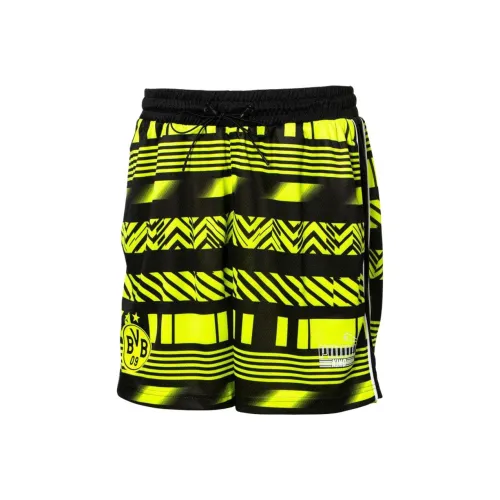 PUMA BVB Черный Зеленый Мужские Повседневные Шорты