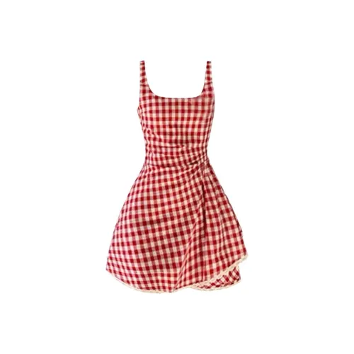 GRAYISMOON Красный Женские Слиплатья