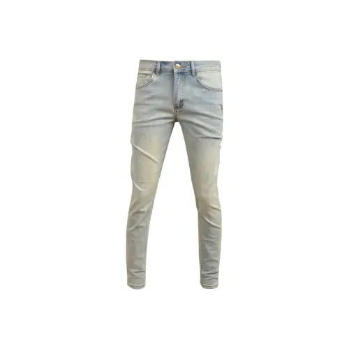 OGQG Light Blue Men's Jeans OGQG Светло-голубые мужские джинсы