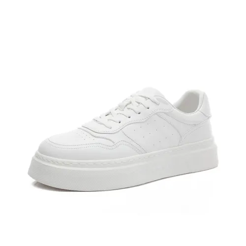 SENJIALUO Поддержка Устойчивый к истиранию Легкий And Дышащий Низкие Кроссовки для скейтбординга Мужские Белые