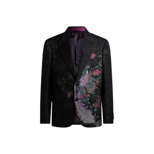 ETRO Черные Мужские Деловые Костюмы