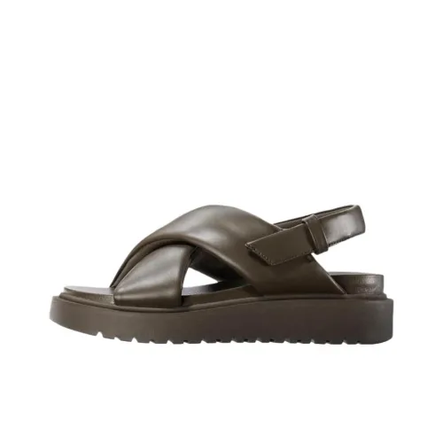 UNIQLO One Ремешок Сандалии Женские Оливково-зеленый