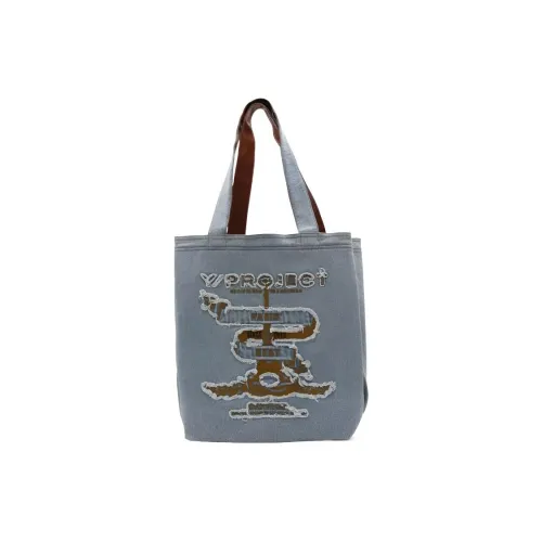 YProject Хлопок Тоут Сумка Сумка для покупок Сумка Женская Синяя
