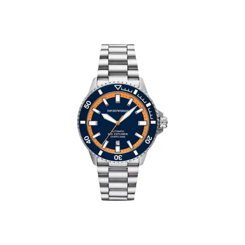 EMPORIO ARMANI Автоматический Механический Механизм Мужские Часы 42 мм Синий