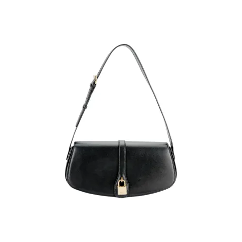 CELINE Tabou Гладкая коровья кожа Сумка через плечо Сумка Большая Женская Черная