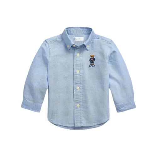 Polo Ralph Lauren Медведь Рубашка Осенний Весенний Младенец и Малыш
