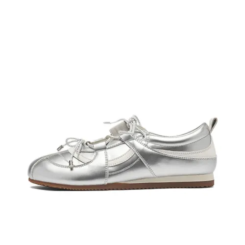 AGSDON Mary Jane Shoes 3 см Женские Серебряные