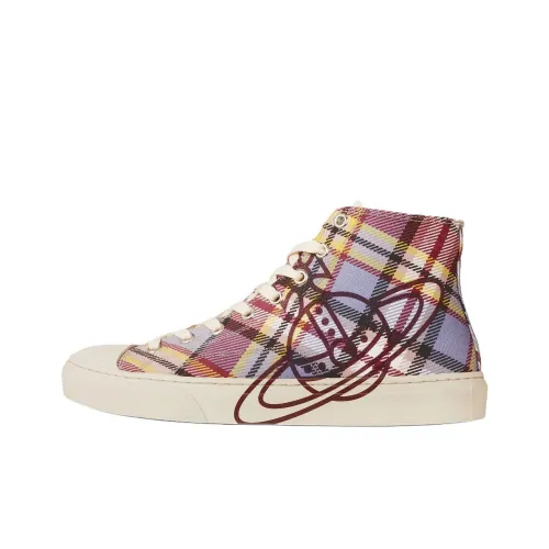 Vivienne Westwood Canvas Shoes High Top Light Brown Women's
