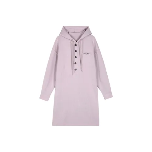 Coolhut Длинное платье с длинными рукавами женское