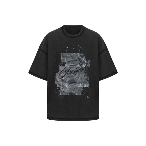 ARDENCODE Винтажная черная унисекс футболка