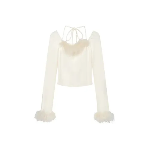 MOONCORE Длинный рукав Т-рубашка Женская