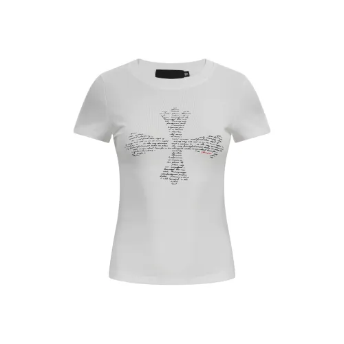 GM Рукав с оборванным плечом T-рубашка Женская