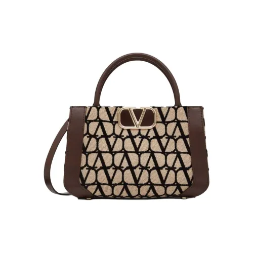Valentino Locò Хлопок Сумка через плечо Сумка Женская Коричневый Бежевый