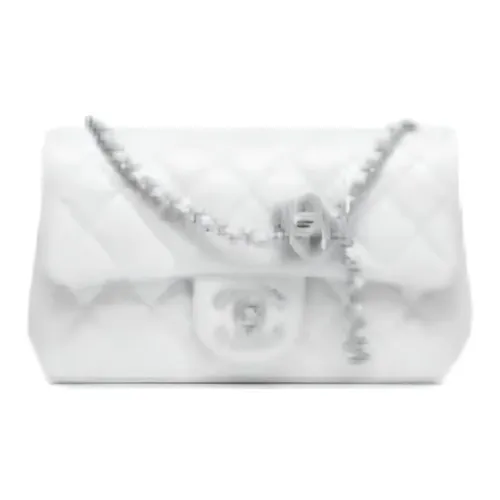 CHANEL Lambskin Shoulder Bag Mini Women's White CHANEL Сумка через плечо из овечьей кожи Mini Женская Белая