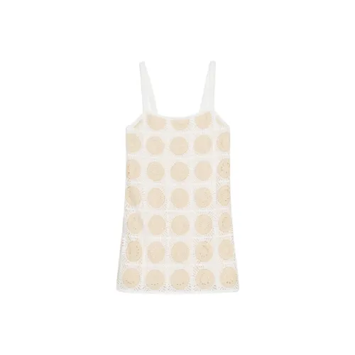 ZARA Бежевый белый желтый Женские Слиплатья