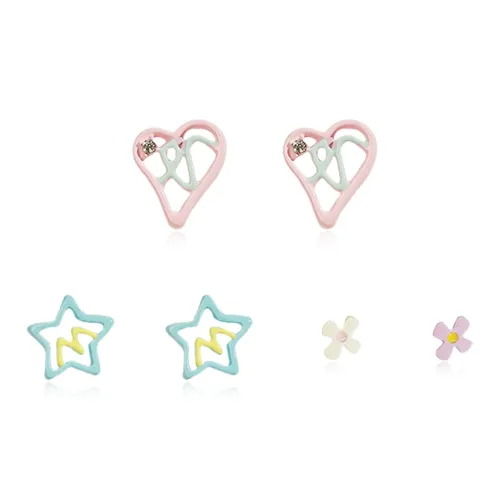 DVNRR Сплав Серьги-гвоздики Женские