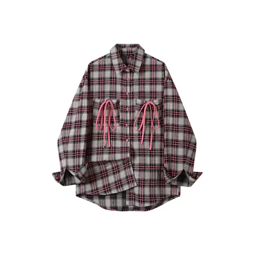 MARTHENAUT Серо-розовый Унисекс Рубашки